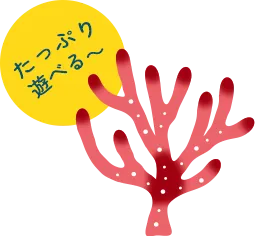 たっぷり遊べる